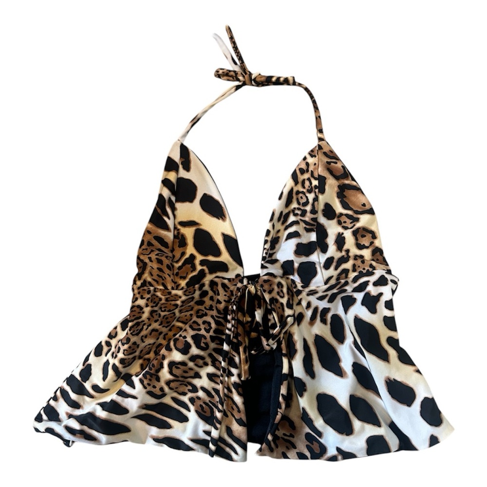 Leopard Print Halter Top